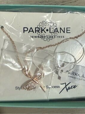 Park Lane Rose Gold Dragonfly Crystal Pendant Necklace